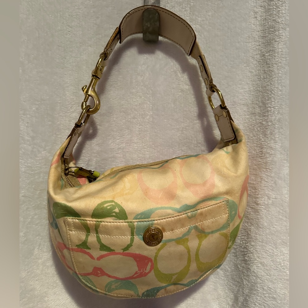 Authentic Coach Multi Colored Scribble Signature … - image 7